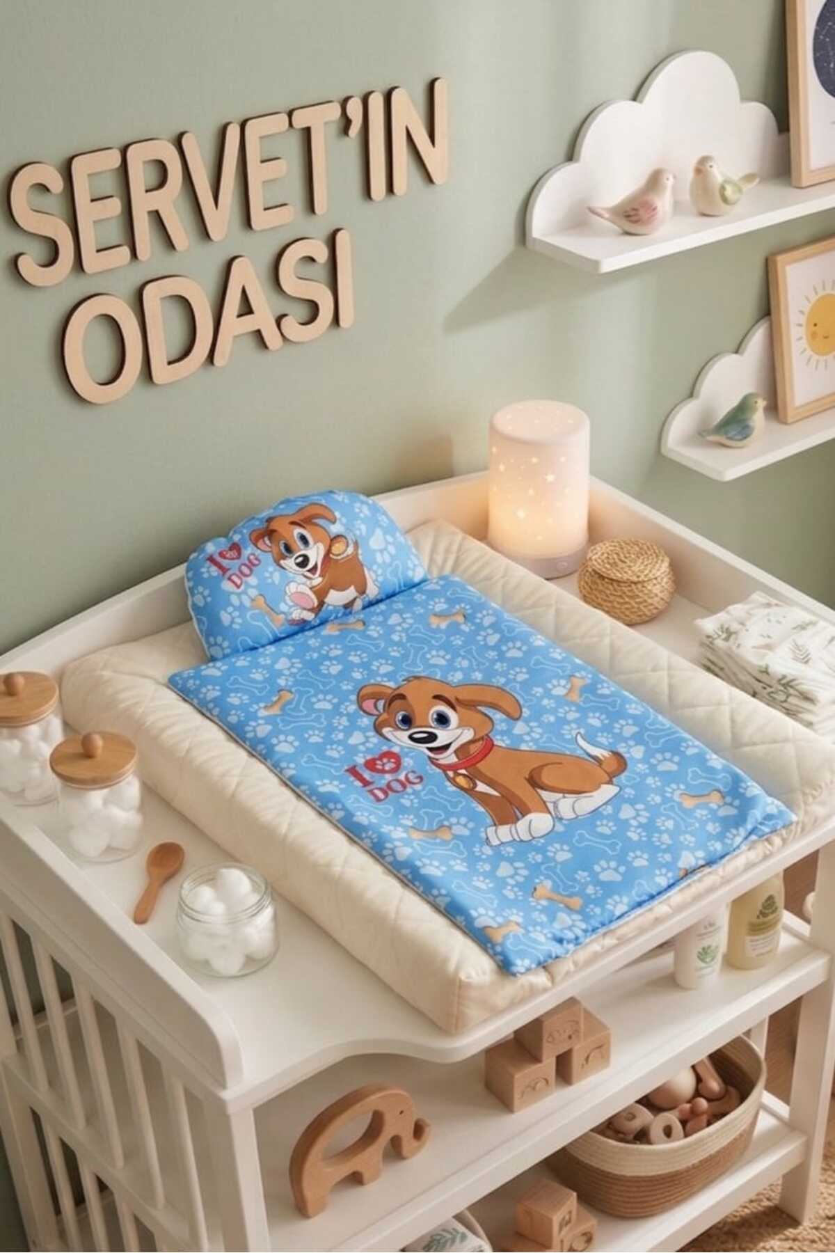 Erkek Bebek Yastıklı Pratik Alt Değiştirme Matı Minderi Alt Değiştirme Pedi Bakım Örtüsü