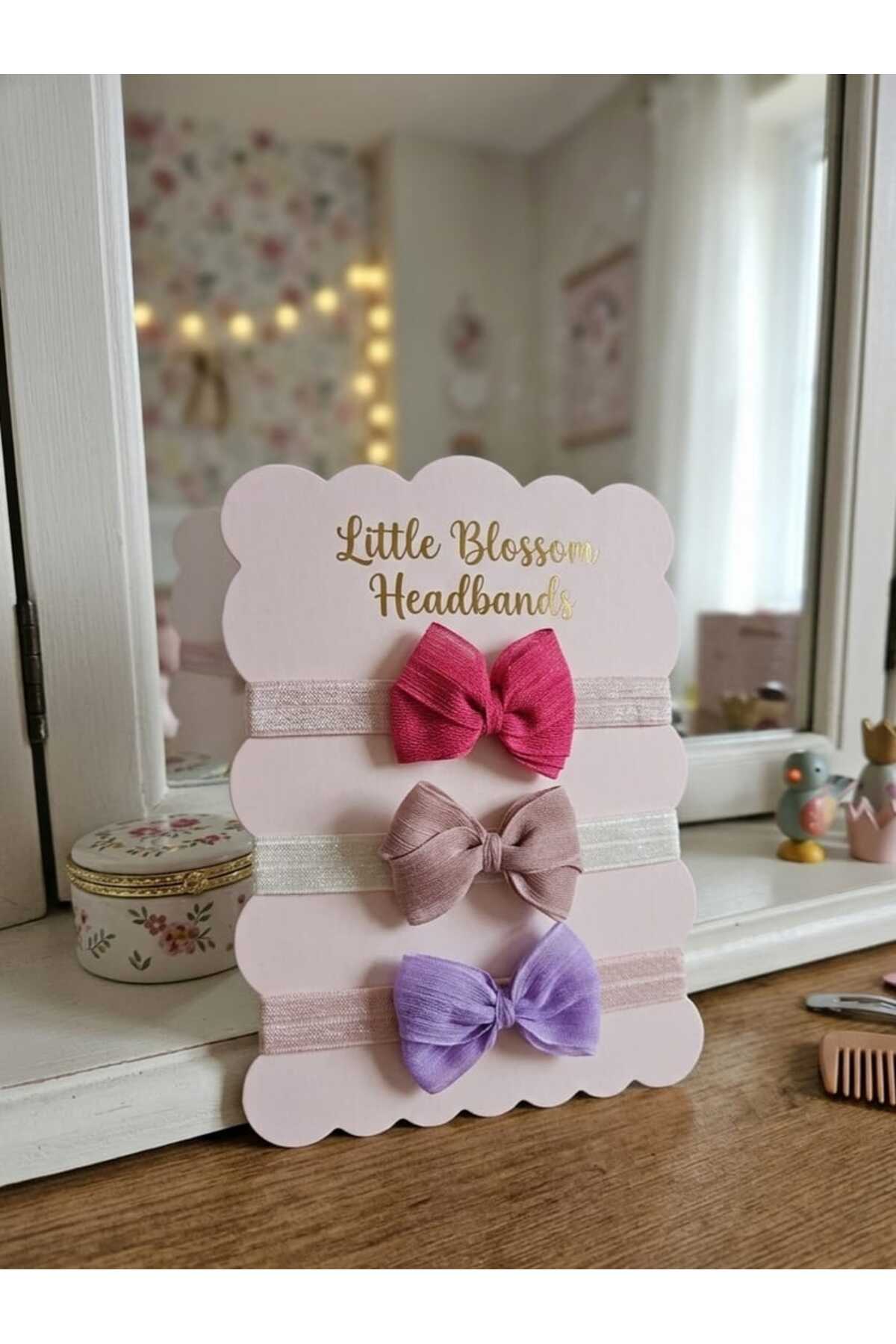 Kız Çocuk Bebek Renkli Yumuşak Saç Bandı Bandana 3 lü Çoklu