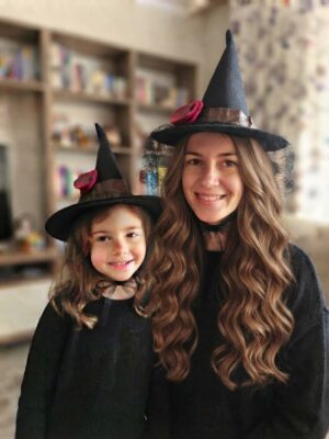 Siyah Keçe Özel Tasarım Kutlama Kostüm Doğum Günü Cadılar Bayramı Etkinlik Aksesuar Dekoratif Yılbaşı Halloween Cadı Şapkası