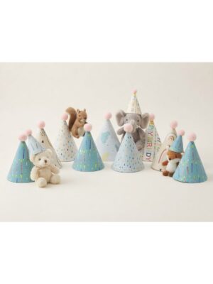 Pastel Renkler Figürlü Bebek Çocuk Doğum Günü Hediye Peluş Oyuncak Kutlama Parti Şapkası