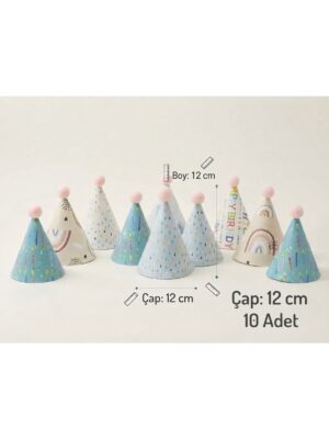 Alternative view of Pastel Renkler Figürlü Bebek Çocuk Doğum Günü Hediye Peluş Oyuncak Kutlama Parti Şapkası